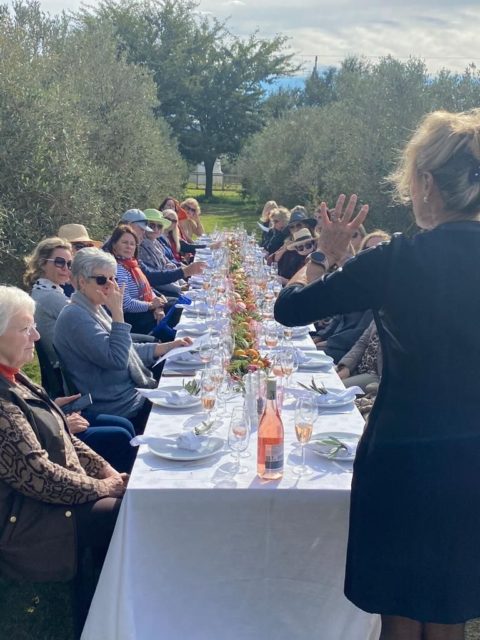 All at the harvest lunch table