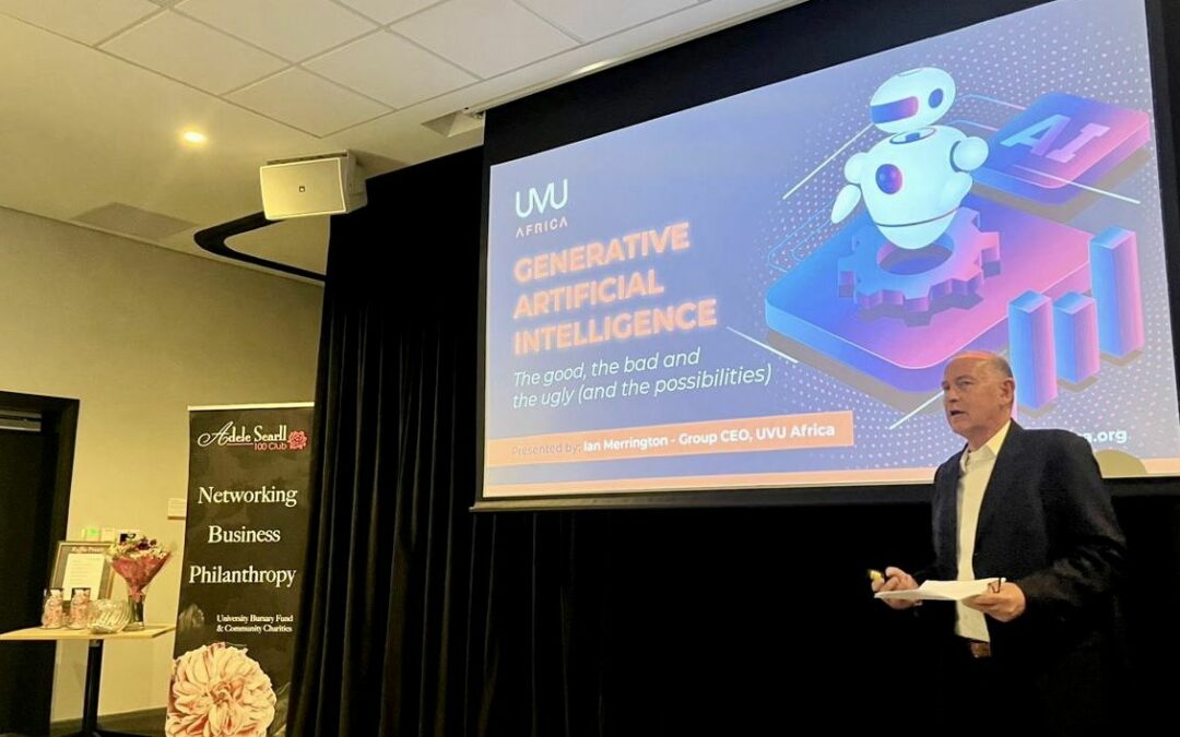 Unveiling AI’s complexities with Ian Merrington amidst wine, canapés, and loadshedding